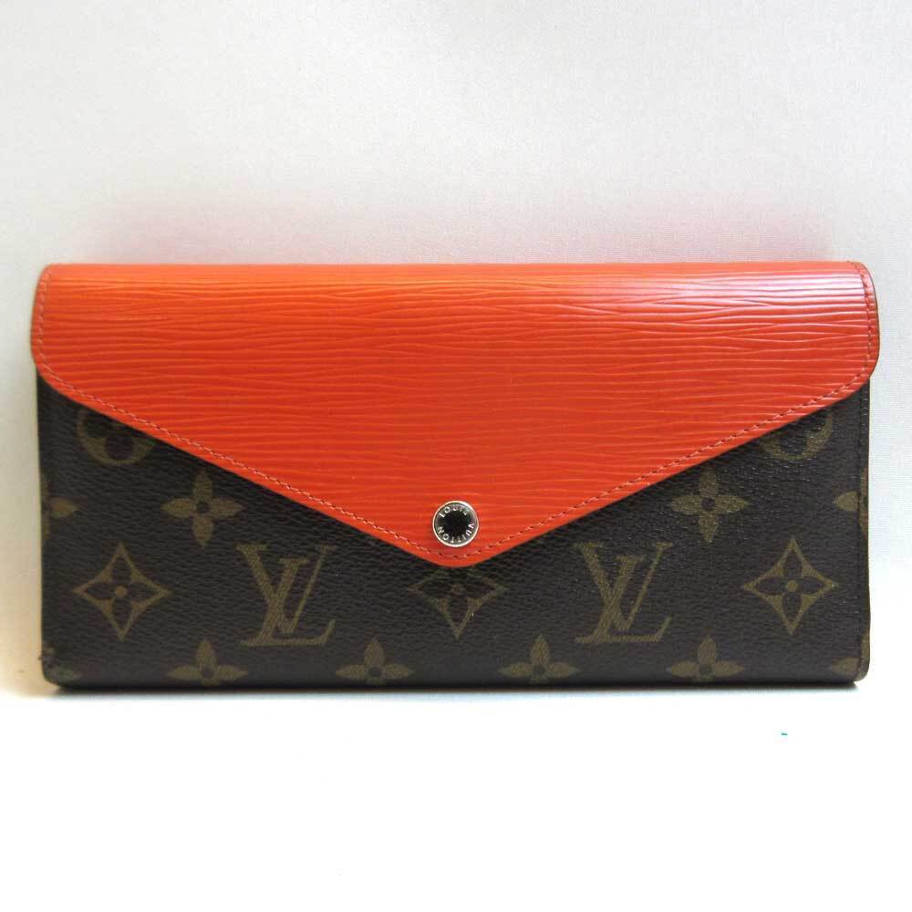 Louis Vuitton Portefeuille Marie Lou Long Piment Tri fold Wallet Monogram Epi